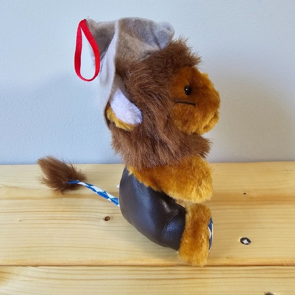 Lion Plush in Bavarian Trachten Style Lederhosen and Hat Stuffed Animal Toy - Picture 2 of 8